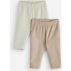 Gröna Strumpbyxor & Stay-ups Lindex 2-Pack Leggings Med Borstad Insida