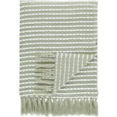 Catherine Lansfield Stab Stitch Throw Blankets Green (150x125cm)