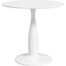 80cm round dining table Homcom Round White Dining Table 80cm
