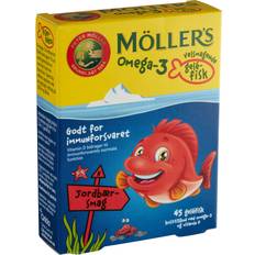 Möllers tran Möller's Omega-3 with Strawberry Flavor 45 stk
