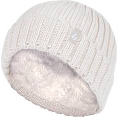White Beanies Children's Clothing Heat Holders Kid's Open Road Ribbed Turn Over Hat - Buttercream