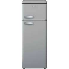 Fridge Freezers Swan Sr11010Grne Retro Grey Top Mounted Fridge Freezer 208L