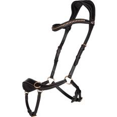 QHP Bitless Anatomical Bridle Sidepull - Black