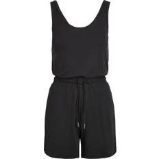 Urban Classics Modal Short Sleeve Jumpsuit - Black