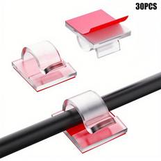 Kabelklammer Shein 30pcs Adhesive Cable Clips For Outdoor