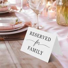 Shein 10pcs Wedding Reserved Place Cards