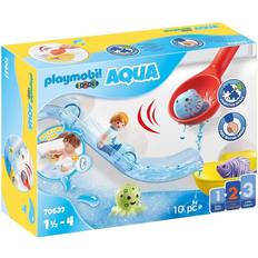 Playmobil 1.2.3 Aqua Water Slide with Sea Animals 70637