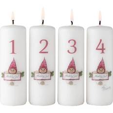 Klarborg Julelysestager Klarborg Adventslys 4 Pak Hvid Julelysestage 4stk