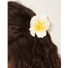 Hårprodukter Sui Ava Gul Stor Hårklämma Hawaii Blomma