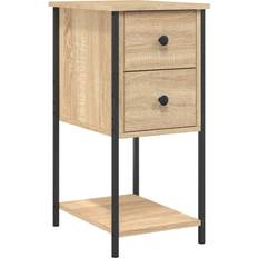 vidaXL Cabinet Sonoma Oak Bedside Table 42x32cm