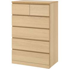 IKEA MALM White Stained Oak Kommode 80x123cm