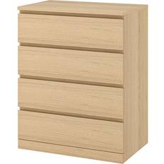 IKEA Malm White Stained Oak Kommode 80x100cm