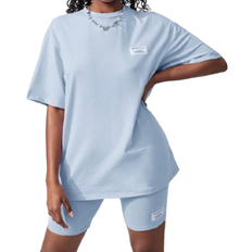 Shein Einfarbiges Gestricktes Top Und Shorts Set - Teenagermädchen