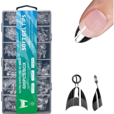 Shein Pcs Half Cover Press On Nail Tips Off Gel Nail 600-pack