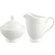 Zuckerschalen Villeroy & Boch Milchkanne White Pearl Milch Zucker Set 0.16l Zuckerschale