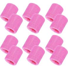 Wristbands Bememo 12 Pack Sweatbands Sports Wristband - Pink