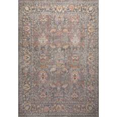 Chris Loves Julia x Loloi Rosemarie Oriental Pink, Gold, Yellow, Multicolor, Green 94x120"
