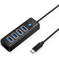 USB-C Hub 15cm Svart