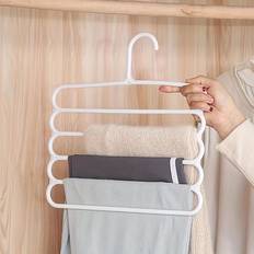 Temu Space-saving 5-Tier Plastic Pants Hanger Galge