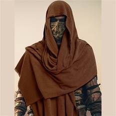 Capes & Ponchos Temu Distressed Black Hooded Shawl Wrap Cloak
