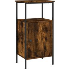 Wood Bedside Tables vidaXL Cabinet Smoked Oak Bedside Table 31x41cm