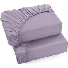 2er Set Spannbettlaken 140x200 cm Lavendel