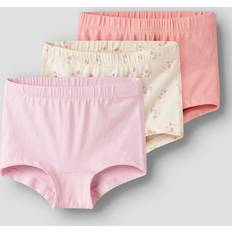 3-6M Trusser Name It Turtledove Nmftights 3P Flower Noos Underbukser - Beige/Lyselilla/Lyserød