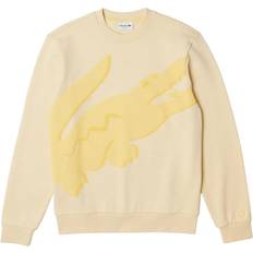 Lacoste Yellow Jumpers Lacoste Mens Big Logo Classic Sweatshirt - Yellow