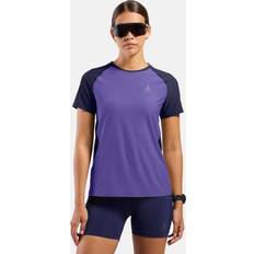 Gang & Vandring - Lilla T-shirts Odlo X-Alp Trail T-Shirt Crew Neck - Lilla