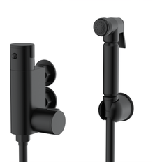 Shower Sets Arissa Black Thermostatic Douche Shower Spray Kit