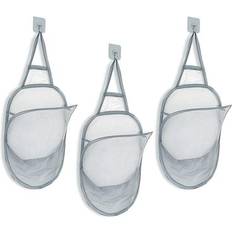 Bathroom Accessories Sodial 3 Pieces Foldable Mesh Hanging Laundry Basket