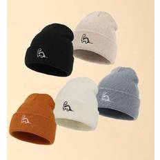 Shein Baby Dinosaur Embroidered Knit Beanies Set - Warm