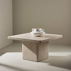 Beige - Kvadratiska Soffbord Venture Home Qvart Beige 80x80cm Soffbord