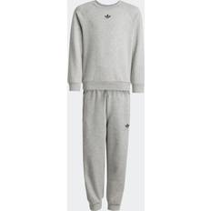 Grå Tracksuits Børnetøj adidas Originals Medium Grey Sweatsæt - Mgrey