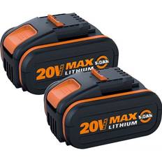Worx Batteries & Chargers Worx 20V 5.0Ah Li-Ion Battery Replacement WA3551