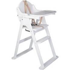 Folding wooden chairs Harriet Bee Putaway Folding Wooden Highchair White