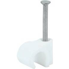 Kabelklammer on sale Timco Round Cable Clips White To Fit 7.0mm 100 Pack