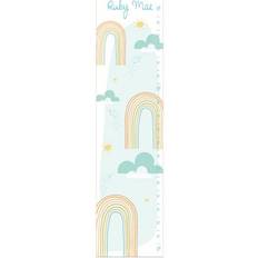 Height Charts Isabelle & Max Sageville Rainbows Clouds Personalized Growth Chart