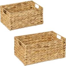 Turquoise Baskets Relaxdays Storage Baskets Set of 2 Woven Shelf Basket