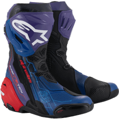 Alpinestars Supertech R01 Motorcycle Vented Boots - Blue Purple Red Black