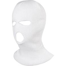 White Balaclavas Maxpower Unisex Outdoor Cycling Ski Full Face Mask 3 Hole - White