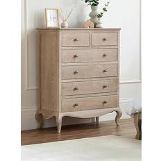 Brown - Oaks Chest of Drawers Julian Bowen Camille 6 Oak Chest of Drawer