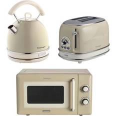 Toasters Ariete Vintage ARPK64 Microwave Kettle 2-Slice Toaster Bundle