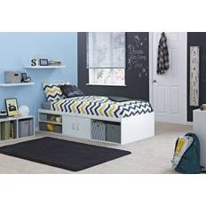 Argos Freddie Storage Cabin White Frame Bed