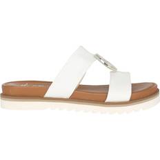 Ara Dame Badesandaler Ara Læder Slide Sandal Til Kvinder - Hvid