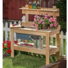 Potting Benches Lehman's Outdoor Gardening Potting Table Workstation