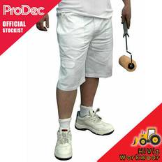 White Work Pants Prodec Painters Work Shorts PC205 - White