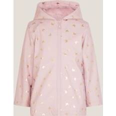 Pink Rain Jackets Children's Clothing Monsoon Foil Butterfly Print Rain Coat - Pink