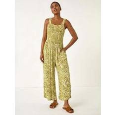 Paisley Jumpsuits & Overaller Roman Paisley Print Cropped Jumpsuit - Green