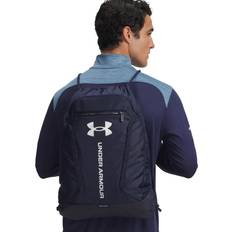 Sacs de sport Under Armour Sac à Dos Hustle Midnight Bleu Marine Metallique Argent